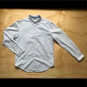 Classic pinstripe button down shirt for men.